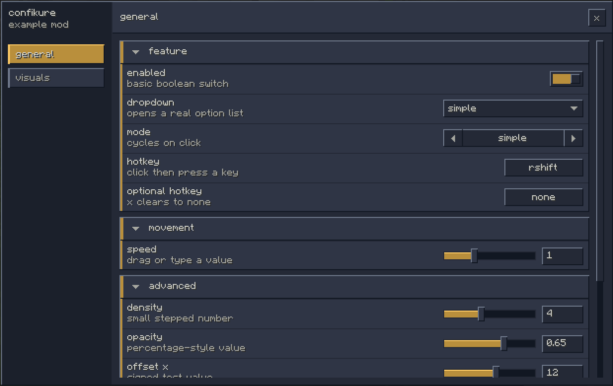 confikure gui preview